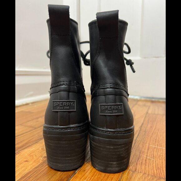 PRE-OWNED - Sperry Women's Saltwater Heeled Rain Boot - Picture 2 of 2